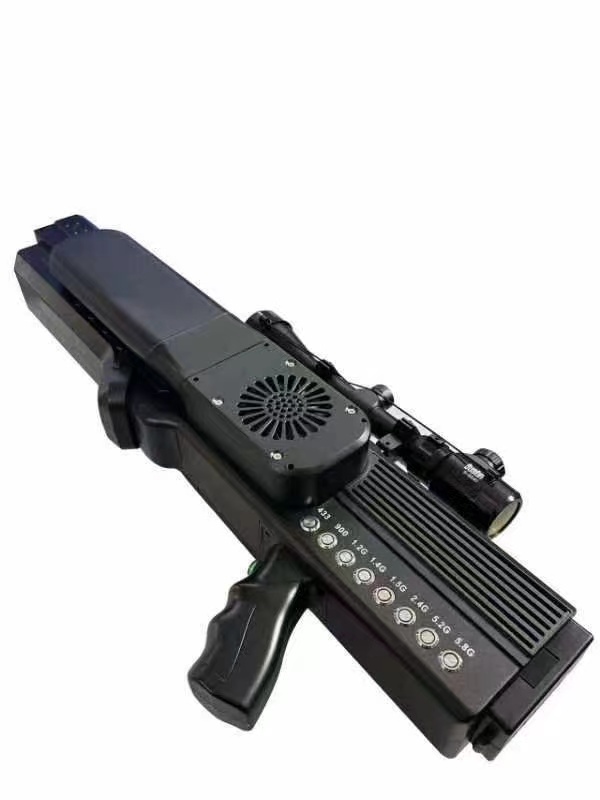  朝天手持便携式枪型低空防御反制八通道